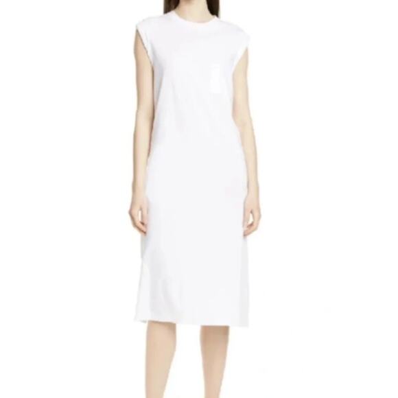 ATM High Torsion Tank Midi Slit Dress in Black Size S - Picture 7 of 8